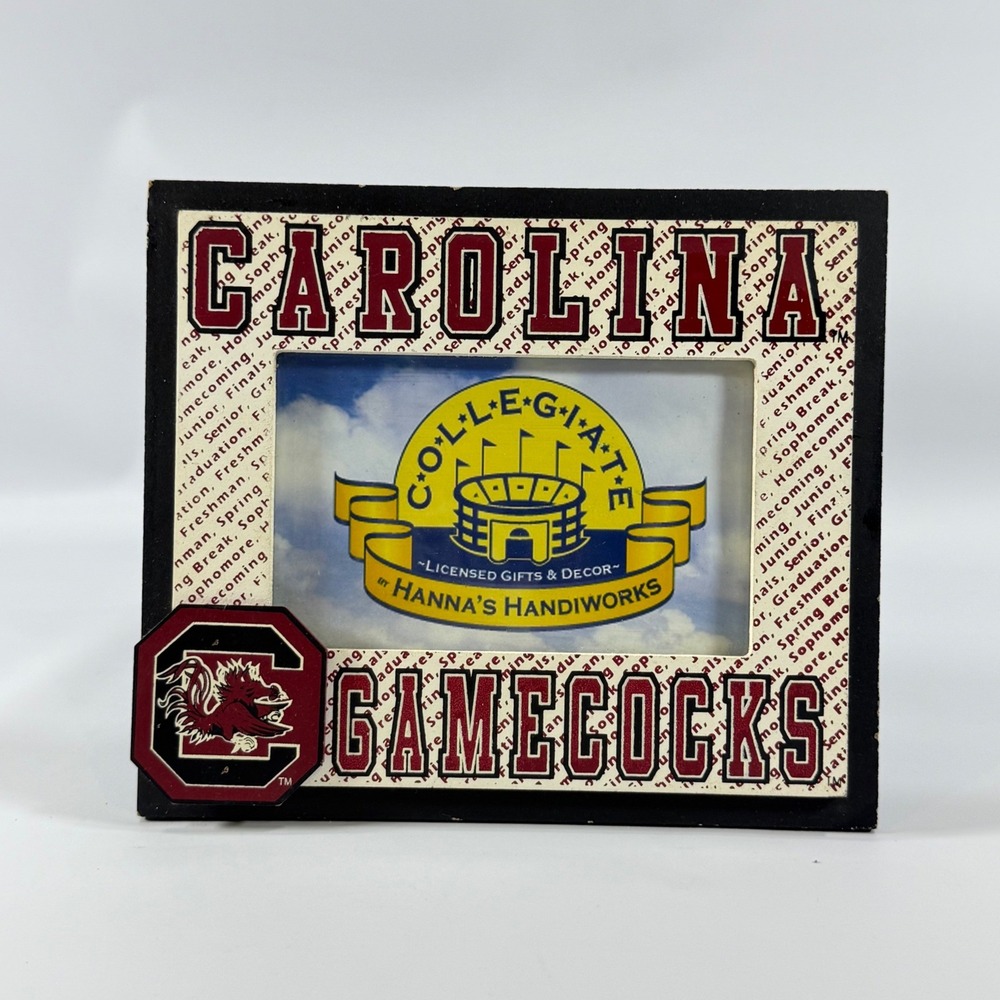 Hanna's Handiworks USC Gamecocks 4x6β Picture Photo Frame Garnet Black NCAA Fan